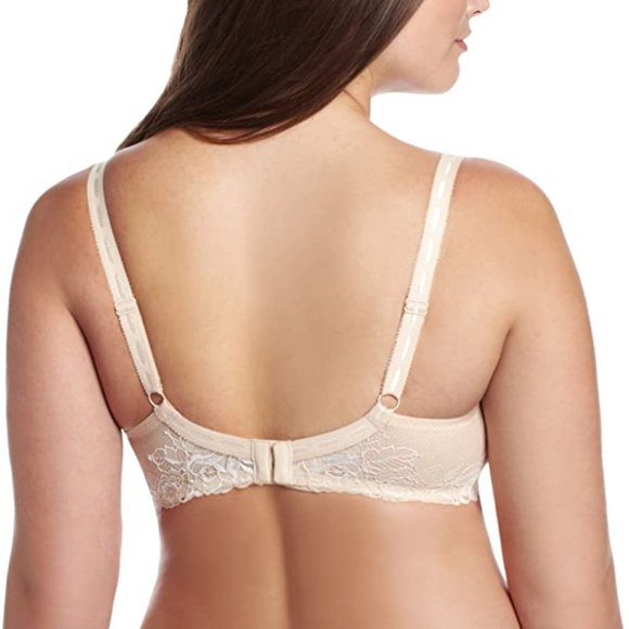 Paramour by Felina Madison full figure Contour T-Shirt Bra | Demi | Lace BG NWT - Picture 4 of 6